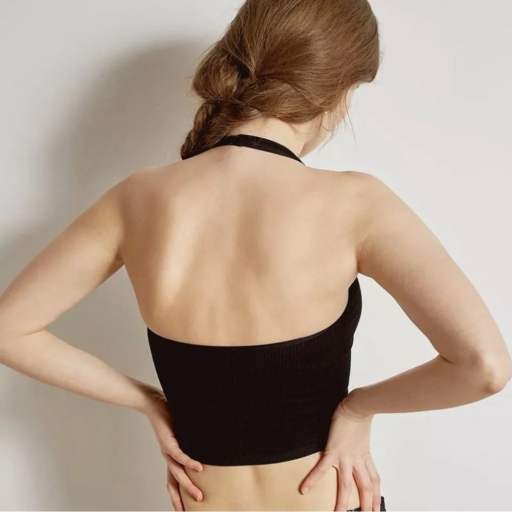 Urban Outfitters Out From Under Frost Jackie Seamless Cropped Halter Top - Picture 5 of 6
